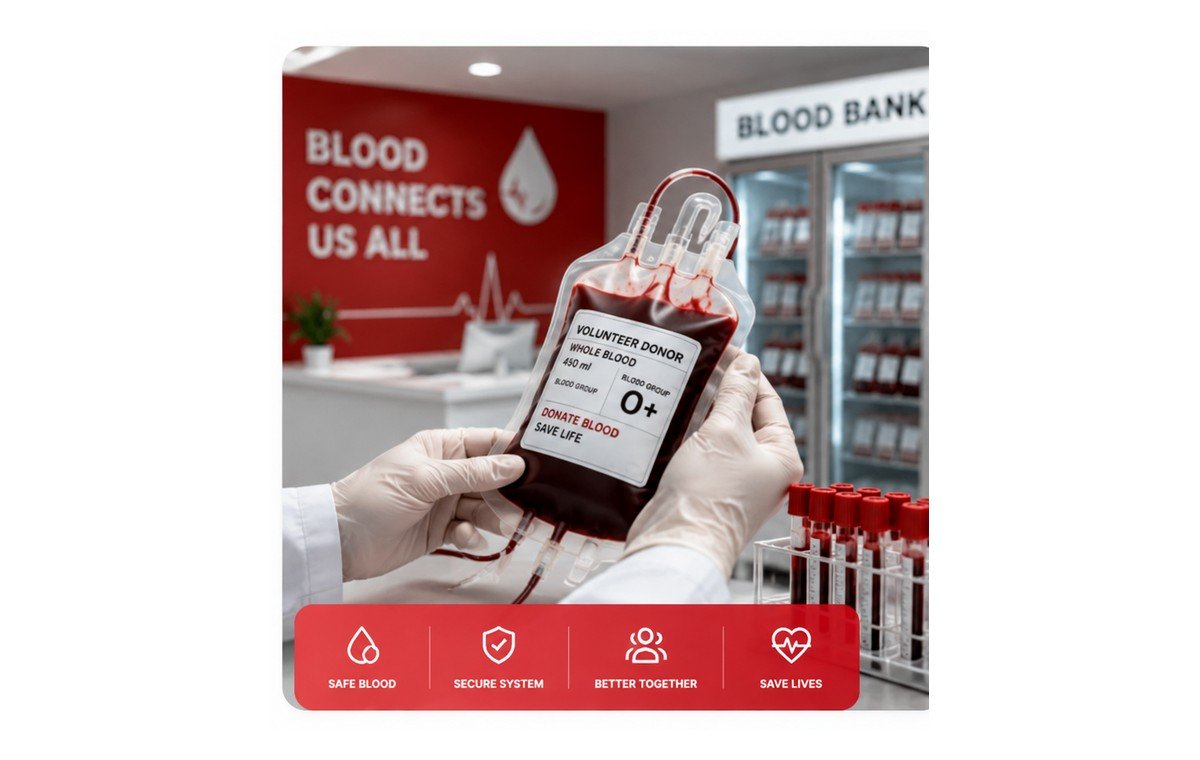 Safe blood storage and laboratory environment